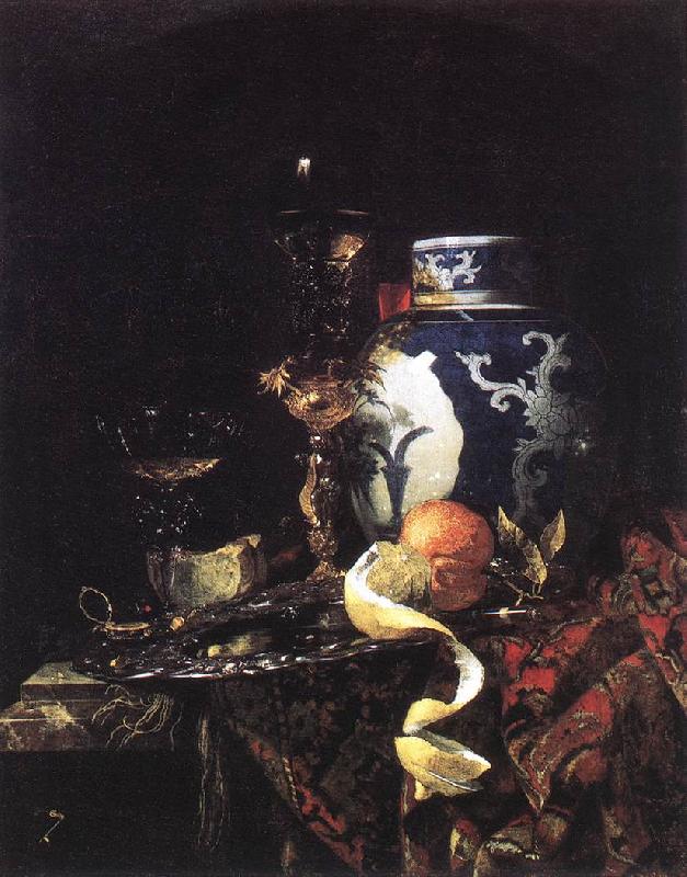 KALF, Willem Still-Life with a Late Ming Ginger Jar oil painting image